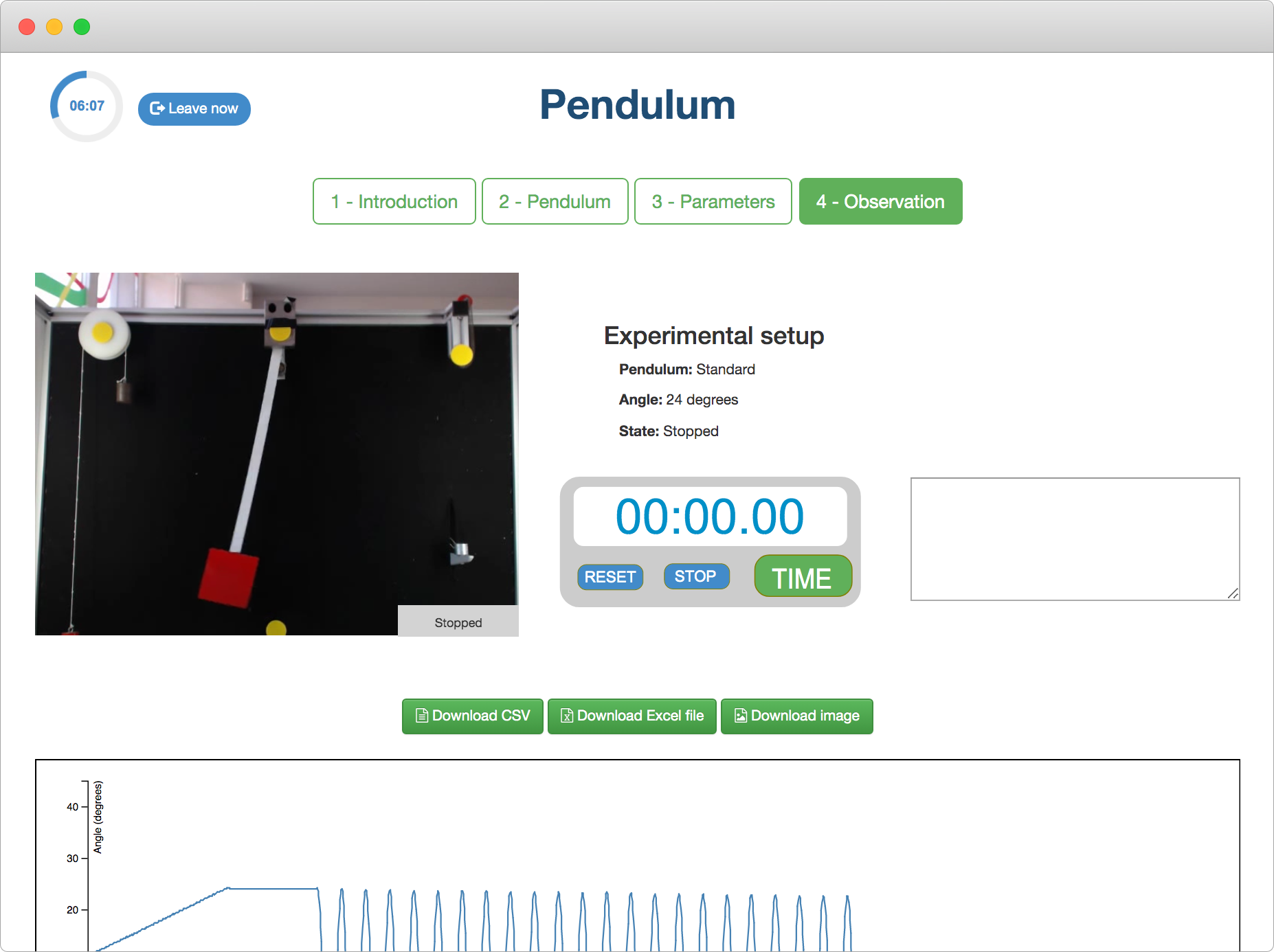 The new pendulum remote laboratory