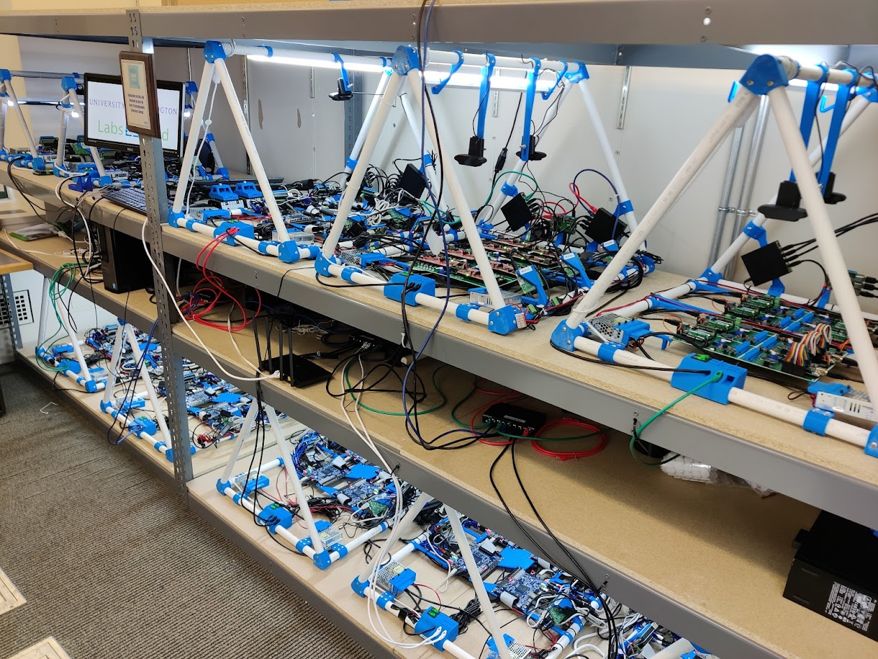Remote DE1-SoC FPGA practice for digital design courses. visual