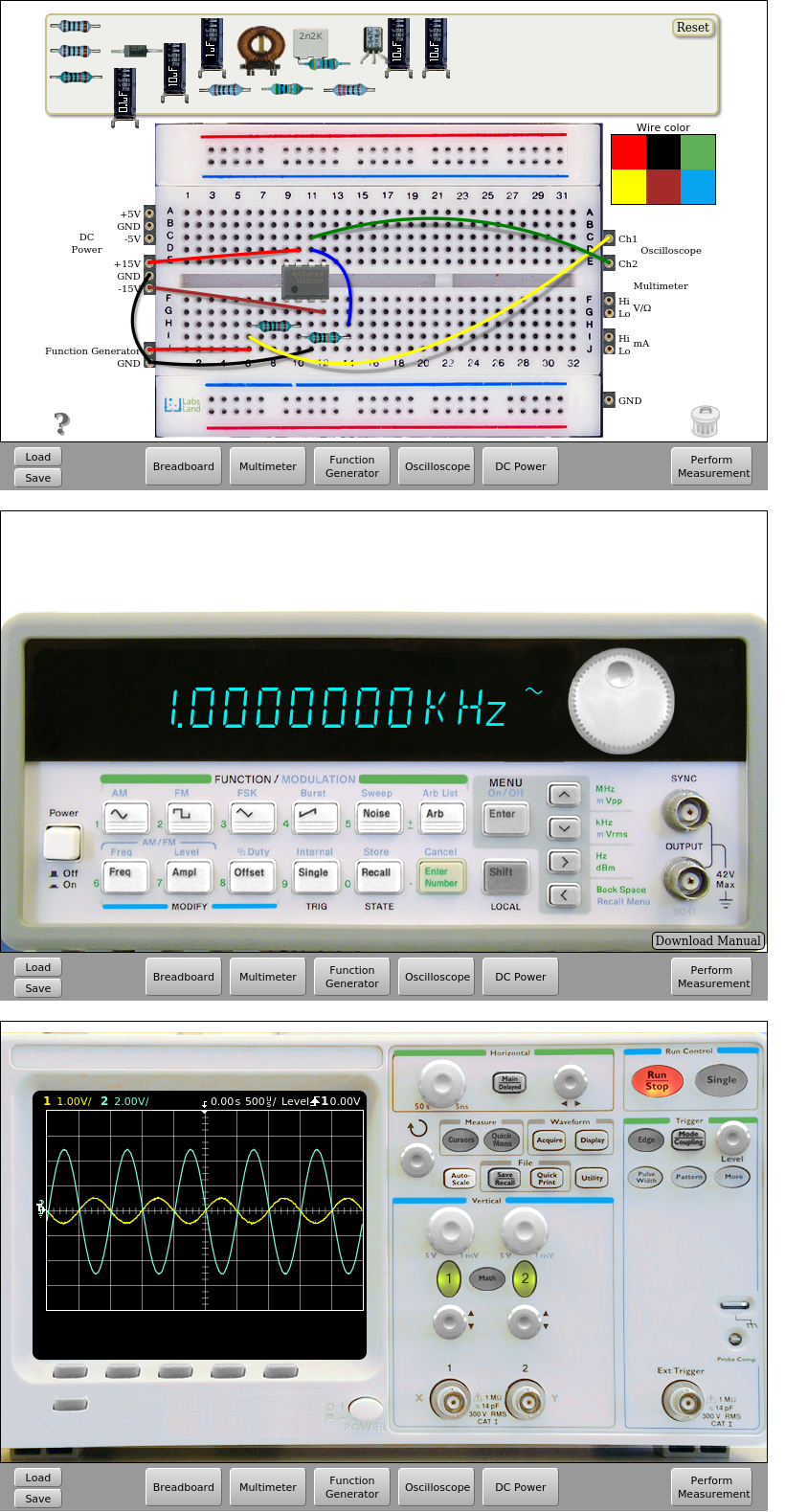 _images/opamp-inverting-100k_breadboard_funcgen_oscilloscope.png