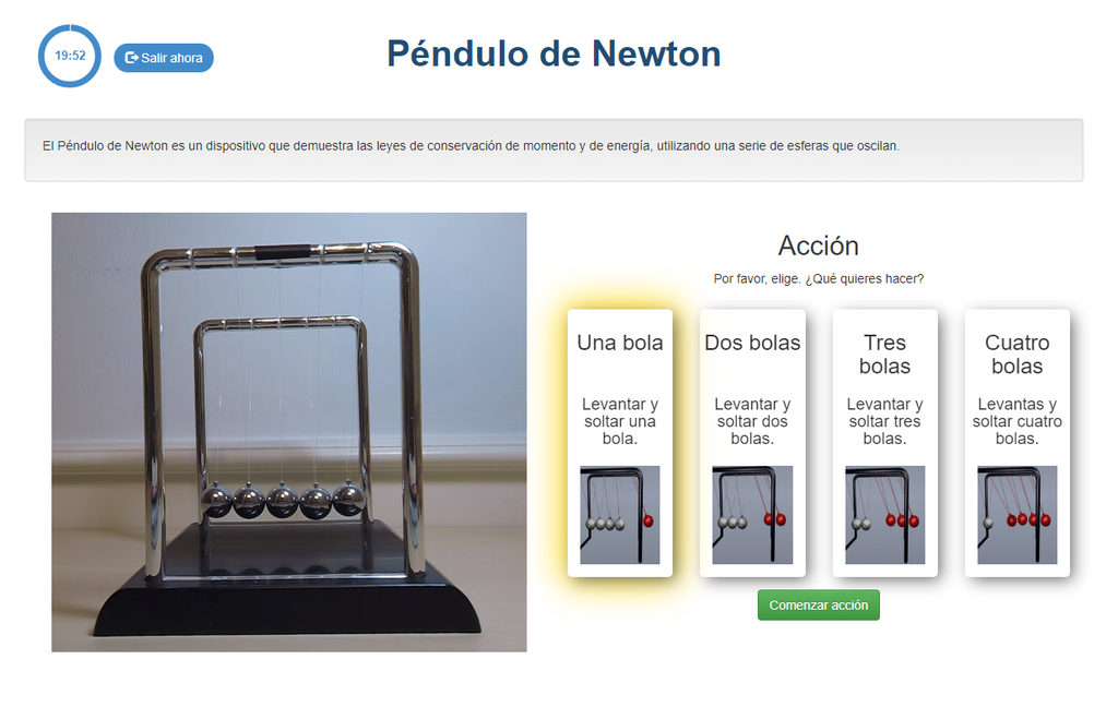 LabsLand - Péndulo de Newton
